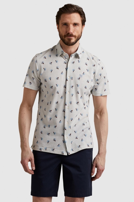 Vanguard short sleeve shirt print at pique